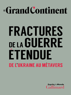 cover image of Fractures de la guerre étendue. De l'Ukraine au métavers